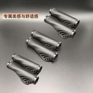 Puños de manillar de bicicleta Meatball Handle de 22.2mm, de goma negra, suaves, para bicicleta de montaña, accesorios - Product Image 2