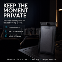 Sacs de téléphone portable verrouillables et sacs anti-caméra réutilisables pour expositions d'art, mariages et fêtes