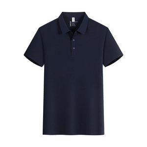 Polo Shirt Solid Color Polyester Fiber Short Sleeve Daily Wear - Product Image 3
