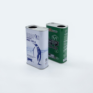Bidon rectangulaire vide en fer blanc de 1L pour huile moteur et lubrifiants - Product Image 2