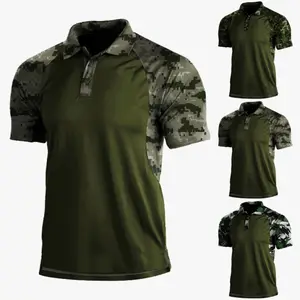 남성용 골프 셔츠-쿨 드라이 반소매 셔츠, 운동성 모이스처 위킹 폴로 셔츠