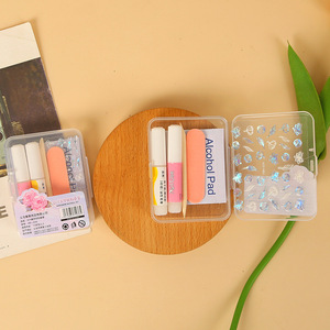<b>Nail</b> Art Tool <b>Kit</b> With Alcohol Pad And Stickers Portable Manicure Set For Adults - Product Image 1