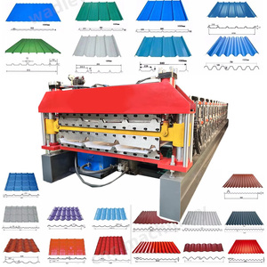 Double Corrugated Roof <b>Sheet</b> Making Machine Corrugated Iron Roofing <b>Sheet</b> Making Machine Fully Automatic Roofing <b>Sheet</b> Making - Product Image 2