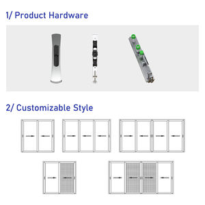 חלון אלומיניום תלת-מסלול eehe עם מסך צר סגסוגת אלומיניום קצה צר חלון הזזה - Product Image 5