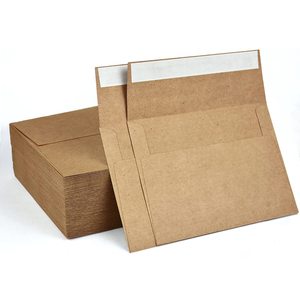 Bán Buôn Nâu Kraft Giấy Phong Bì Tự Niêm Phong Dính Thư Kích Thước Danh Mục Envelpe Cho Vận Chuyển Gửi Thư Đám Cưới Lời Mời - Product Image 1