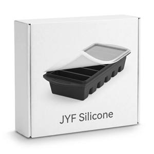 Bac à glaçons en silicone à 6 cavités avec couvercle transparent, moule à glaçons grand format de qualité alimentaire LFGB pour whisky et conservation de soupes - Product Image 3
