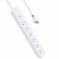 SAA Onaylı AU Priz Çoğaltıcı 5 Avustralya Prizi, 2 USB-A ve 1 Tip-C Girişli, 240V 10A Uzatma Kablosu