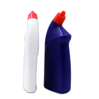 Bouteilles en plastique HDPE de 500 ml pour détergent, emballage cosmétique pour nettoyant WC et eau de Javel