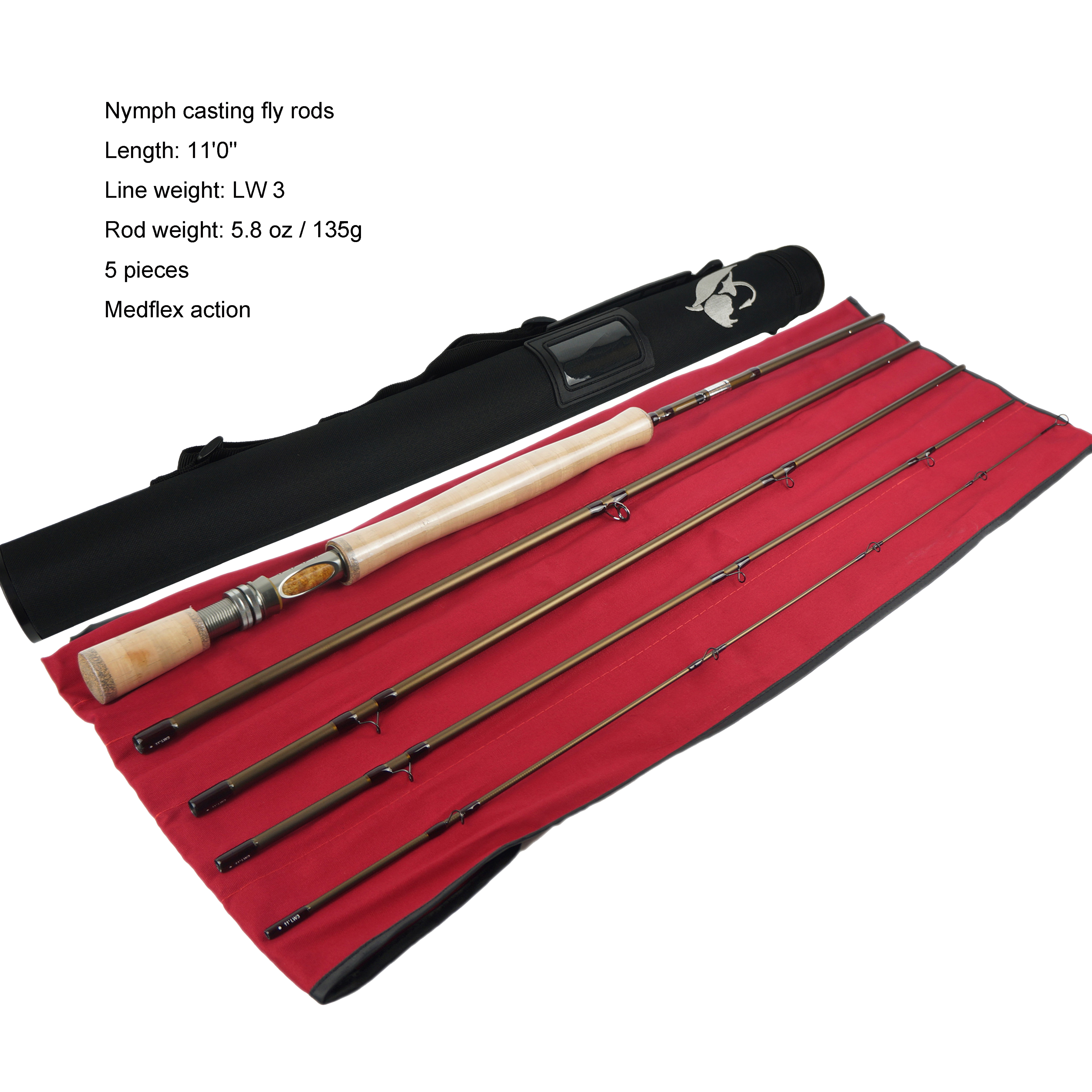 czech fly fishing rods Princess Jig Black #16  Madison River Company High End Fishing Rod with