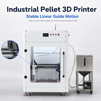 Imprimante 3D industrielle grand format à granulés 600x600x1000mm, double extrudeur, plateau chauffant, nivellement automatique USB, 1 an de garantie, 300°C, buse 1.0-3.0mm