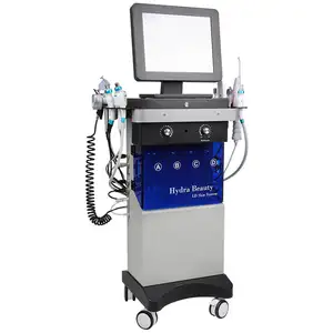 Máquina profissional multifuncional 14 em 1 hidro dermoabrasão jato de oxigênio máquina facial de beleza com melhor preço