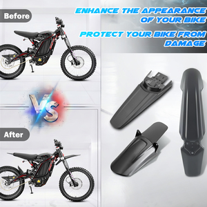 Juego de 3 Protectores de Amortiguador Delantero y Trasero Negros Extendidos para Sur Ron Light X/s X260 X160 - Product Image 4