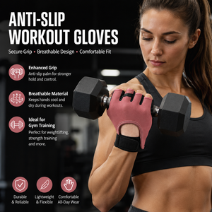 <span class=keywords><strong>Gants</strong></span> d'entraînement en <span class=keywords><strong>cuir</strong></span> personnalisés à demi-doigts avec fermeture magnétique pour femmes, respirants, antidérapants, absorbant les chocs, élastiques, pour la gym, le yoga - Product Image 5