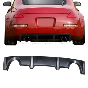 Nouveau diffuseur de pare-chocs arrière en FRP pour 350Z OLOTDI - Noir carbone, surface époxy hautement polie - Product Image 2