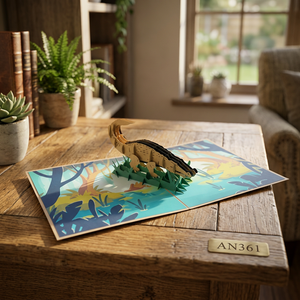 Los Más Vendidos, Manualidades de Papel con Corte Láser 3D de Cocodrilo, Diseño Personalizado, Hecho a Mano, Regalos para el Día de la Madre, Inspirados en el Estilo Anime - Product Image 1