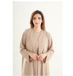 Abaya Elegante de Lino para Mujer, Ligera, Modesta, Informal, de Lujo a Precio Razonable - Product Image 1