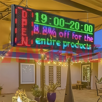 Écran LED d'extérieur à messages défilants, contrôle Wi-Fi, affichage de texte couleur, programmable