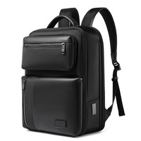 Nouveau sac à dos pour ordinateur portable pour homme, style Oxford, pour les voyages d'affaires, design respirant et imperméable, double compartiment, sangles à coussin d'air, doublure en nylon