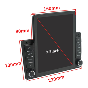 Phổ 2 Din Đơn Vị Đứng Đầu 9.5 Inch <span class=keywords><strong>Android</strong></span> 10.0 Đài Phát Thanh Xe Dọc Màn Hình Cảm Ứng Stereo GPS Navigation Đài Phát Thanh Xe DVD Player - Product Image 4