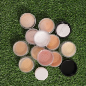 Cosmetici Vegani a Marchio Proprio, Etichetta Privata, Fondotinta <span class=keywords><strong>in</strong></span> <span class=keywords><strong>Polvere</strong></span> Scuro Traslucido Impermeabile Idratante per Donne, Opaco/Glitterato - Product Image 3