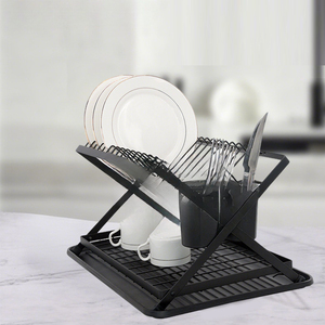 Escurridor de Platos Multifuncional <span class=keywords><strong>para</strong></span> Fregadero de Cocina, Escurridor de Vajilla de Doble Capa, Tipo de Ensamblaje, Unidad de Almacenamiento con Drenaje - Product Image 2