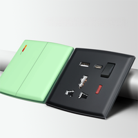 Gang Double Pole UK Prise électrique murale universelle 220V 250V 13a 2 SDK 16A Bakelite Smart Life App pour usage domestique Série KJ