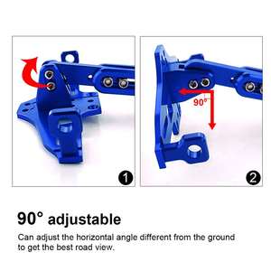 Eliminador de Guardabarros Universal para Motocicleta con Luz LED Azul y Soporte de Matrícula de Aluminio CNC - Product Image 5