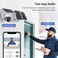 Caméra solaire 4G avec panneau 22W et enregistrement 24h/24, détection humaine PIR et vision nocturne couleur, caméra CCTV solaire extérieure étanche