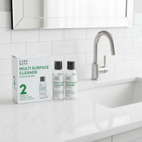 Dégraissant concentré multi-surfaces parfum citron, lot de 2 bouteilles, nettoyant polyvalent pour intérieur et extérieur