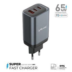 Nhà Máy Bán Buôn Xách Tay 65W Nhanh Chóng Sạc Điện Thoại Di Động USB C Tường Nhanh Chóng Sạc Cắm - Product Image 2