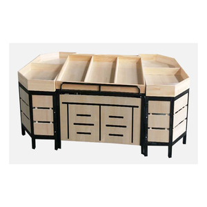 Exhibidores de Frutas y Verduras de Alta Calidad Kainice, Diseño de Estructura de Acero, Nuevo Diseño, Estantes de Supermercado, Exhibidores de Madera para Frutas - Product Image 5