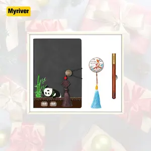 Myriver Wholesale Photos Print Photo Album Leather Retro Diy Photo Creative Album Gift Scrapbook Souvenir Album