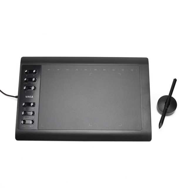 Hot Sale Vinsa VIN1060Plus 8192 Levels Pressure Cheap Portable USB Interact Digital Stylus Graphic Drawing Pen Tablet