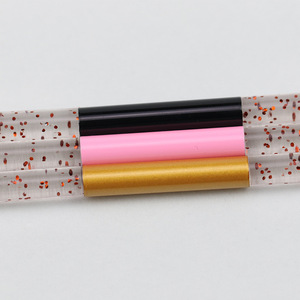 3Pcs Acrylic <b>Glitter</b> Handle Nylon Nail Art Liner Brush Set 7mm 9mm 11mm Crimped Ferrule Gel Drawing <b>Pens</b> - Product Image 2