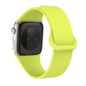 Compatible with for Apple Watch Ultra 9876543210 series SE Loop Litchi Pattern Magnetic <b>Silicone</b> Strap - Product Image 6