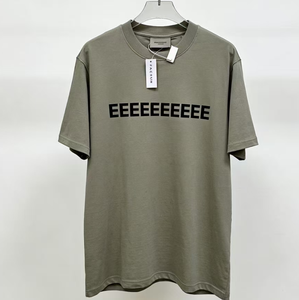 Camiseta Fear para hombre, superventas, SS22, de algodón 100% de alto gramaje, estilo oversize, de punto, con estampado flocado de Dios - Product Image 6