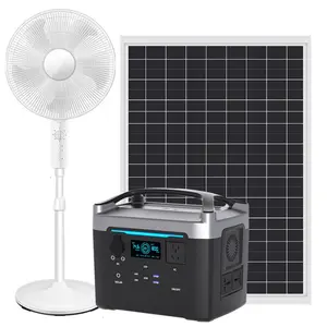 Convenient Solar Outdoor Emergency Mobile Storage Power Supply 600w 1000w 1500w High Power Camping Portable Station Generator