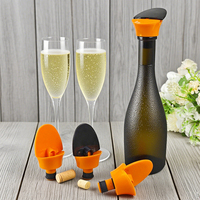 Tapones Reutilizables de Plástico y Silicona de Grado Alimenticio para Botellas de Vino y Champán con Logotipo Personalizado