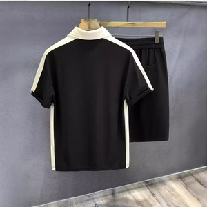 Camiseta Polo de Moda de Fibra de Bambú 100% Ecológica de Alta Gama, Traje Deportivo Informal para Hombre, Conjunto a Juego, Camiseta Nueva y Elegante de Verano - Product Image 4