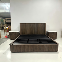 Lit mural OAKEN de style moderne en bois massif, taille King Size, pour la maison et l'hôtellerie, mobilier de maison