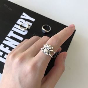 Dylam Jewellery Best Ideas Birthday <b>Gift</b> Animal Pattern 3d Shape Adjustable <b>Wrap</b> Finger Ring Band Teddy Bears Chunky Rings - Product Image 2