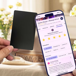 Настраиваемая печатаемая <span class=keywords><strong>NFC</strong></span>-карта черного цвета Ntag213/Ntag215/Ntag216, перезаписываемая матовая черная пустая смарт-карта <span class=keywords><strong>RFID</strong></span> для использования в отелях - Product Image 1