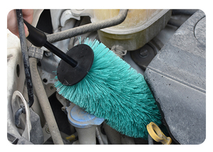 Sikat Detailing Roda & Velg Bulu Halus 18 Inci, Warna Sesuai Pesanan, Mudah Merangkak untuk Membersihkan Ban Secara Mendalam dan Detailing Mobil - Product Image 3