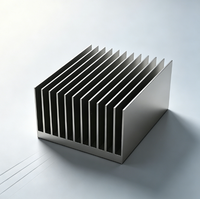 Plaque de profil de dissipateur thermique en alliage d'aluminium usinée/foretée CNC sur mesure, extrusion d'aluminium monobloc pour le refroidissement des LED