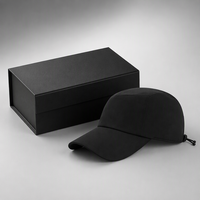 Sombrero de Sol Negro de Ala Larga, Protección UV para Exteriores, Transpirable, Ajustable, Gorra de Ciclismo para Senderismo y Running, Proveedor Mayorista