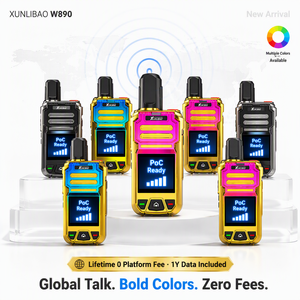Radio PoC 4G LTE XUNLIBAO, vente directe usine, type C, colorée, sans frais de plateforme, carte SIM de données à vie 1 an, <span class=keywords><strong>talkie</strong></span>-<span class=keywords><strong>walkie</strong></span> W890 - Product Image 1