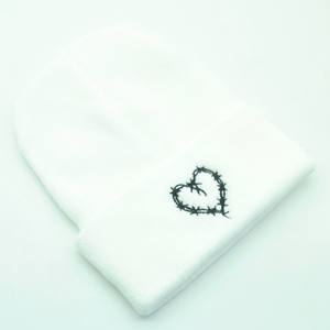 Venta al por mayor de moda de Punto Corazón Otoño e Invierno Multicolor bordado cálido Beanie Unisex Hip-Hop bordado Beanie sombreros - Product Image 6