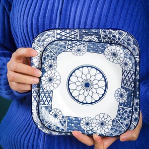 Nórdico ecológico elegante <span class=keywords><strong>restaurante</strong></span> casa ronda juego de vajilla de cocina de cerámica placa - Product Image 5