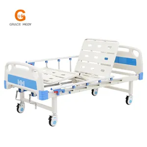 price manual wooden hospital bed adjustable medical bed accessories single crank meta hospital bed home care 2 function