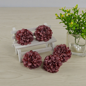 ประดิษฐ์ดอกไฮเดรนเยียไหม4.5ซม. ดอกดาวเรืองหัวดอกเบญจมาศขาย - Product Image 5